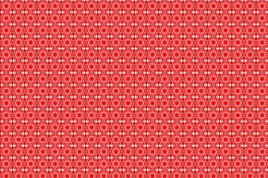 Dikişsiz kırmızı beyaz desen