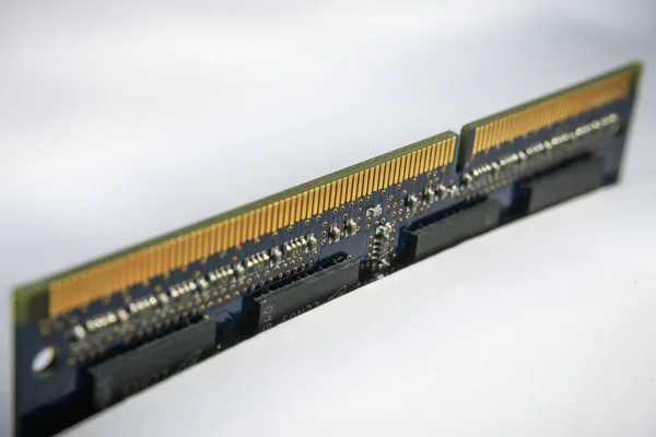 Laptop Memory Module Close White Background — Stock Photo, Image