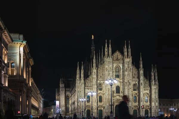 Різдво Марії Напис Міланському Соборі Різдва Богородиці Італійському Місті Мілан — стокове фото