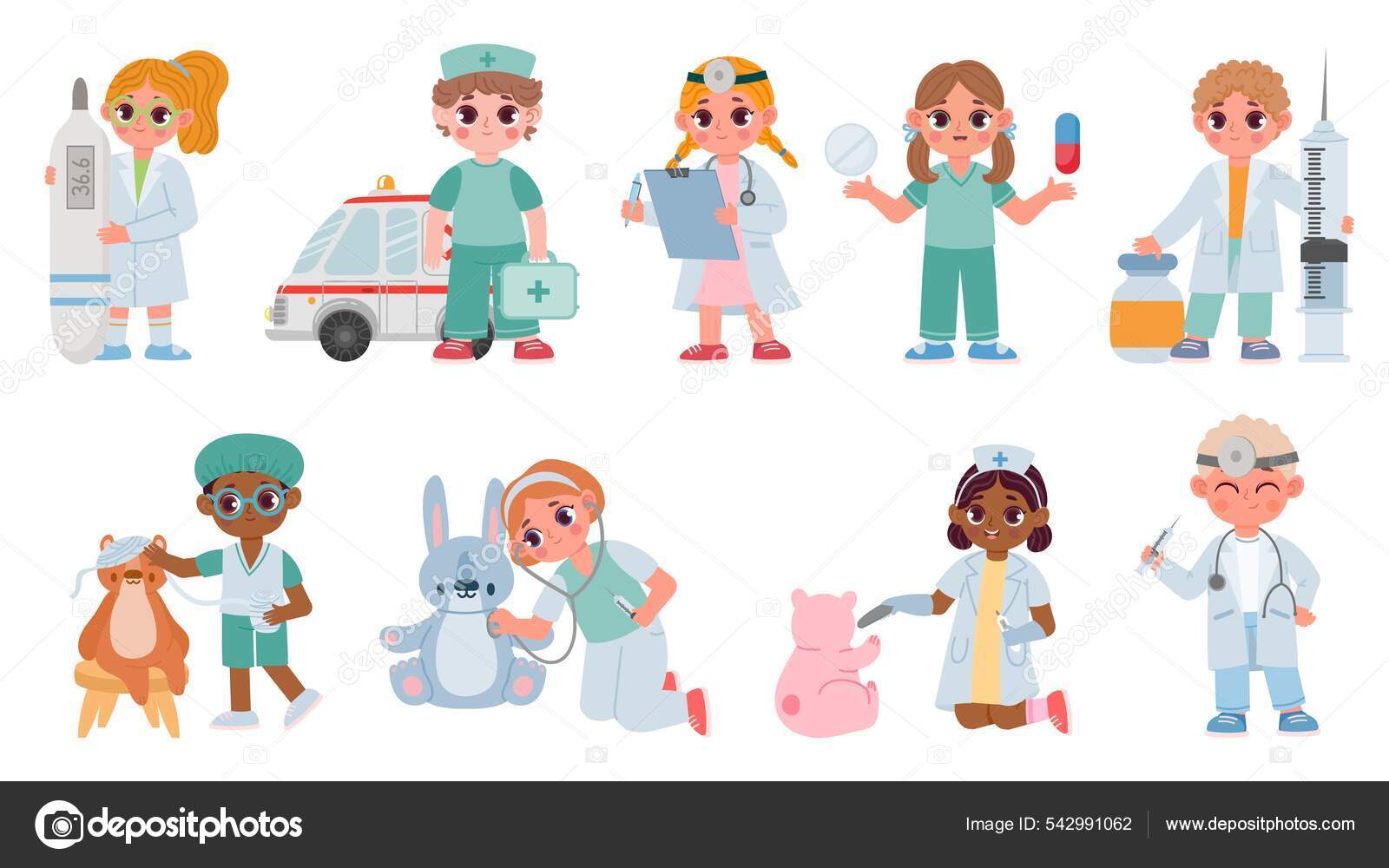 Vetores de Equipe Médica Com Pacientes Conjunto De Enfermeiros E Médicos  Com Personagens De Desenhos Animados De Vetor De Pessoa Doente e mais  imagens de Doutor - iStock