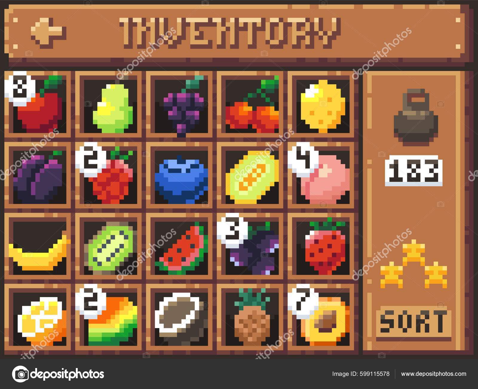 Pixel Art Fruit Stock Illustrations – 2,022 Pixel Art Fruit Stock