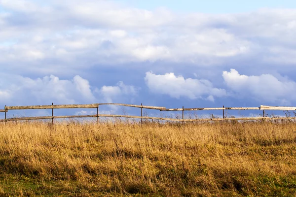 Landscape with fence — Stock Photo, Image