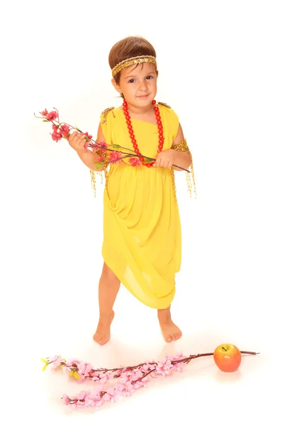 Cute child in greece dress — Stock Photo, Image