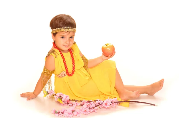 Cute child in greece dress — Stock Photo, Image