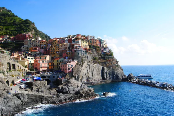 Manarola vissersdorp in cinque terre, Italië — Stockfoto