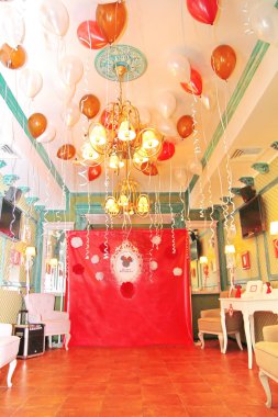 Festival hall doğum günü için dekore