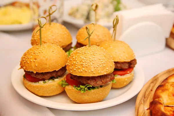 Mini hamburgers Images De Stock Libres De Droits