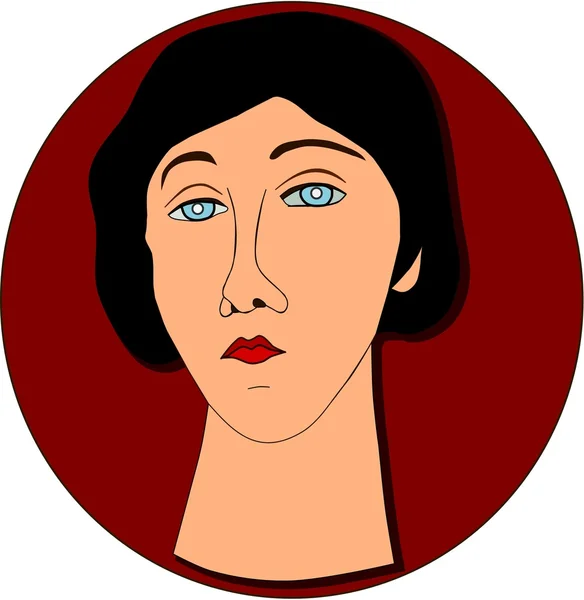 Triste femme — Image vectorielle