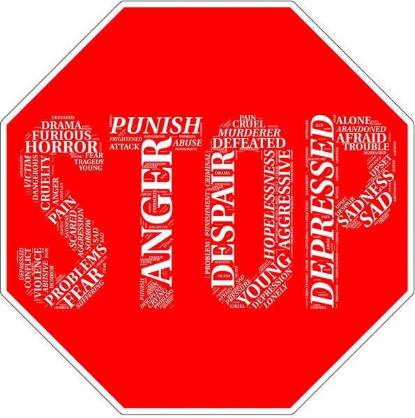 şiddet koşullarla dur işaretine şeklinde kelime bulutu