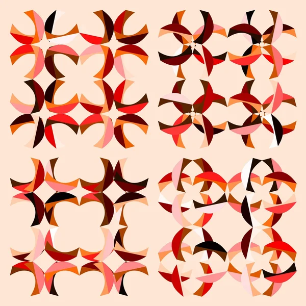 Conjunto de vectores de patrones de azulejos Conjunto de vectores de patrones de azulejos — Archivo Imágenes Vectoriales
