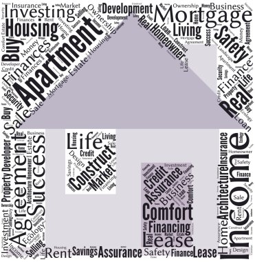 Word cloud House iş koşulları ile şekil