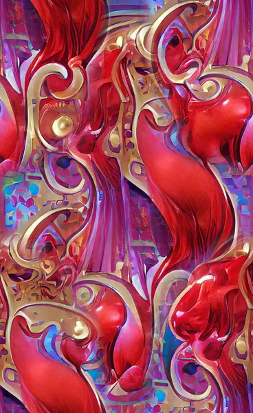 Nahtloser Abstrakter Hintergrund Mit Farbenfroher Textur — Stockfoto