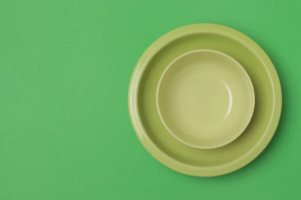 Green bowl — Stock Photo, Image