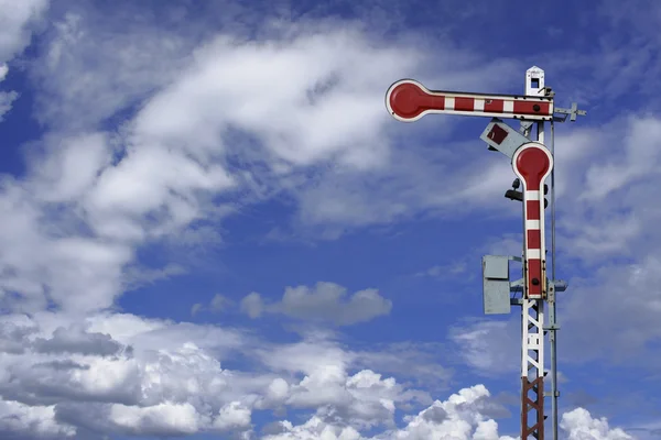 Señales de tráfico del tren — Foto de Stock