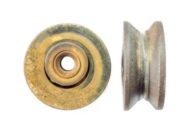 eski paslı metal rulman