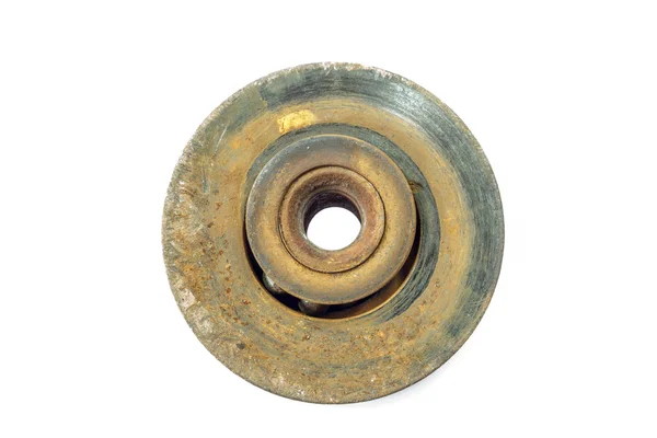 Velho rolamento de esferas de metal enferrujado — Fotografia de Stock