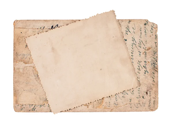 beyaz izole vintage kartpostallar