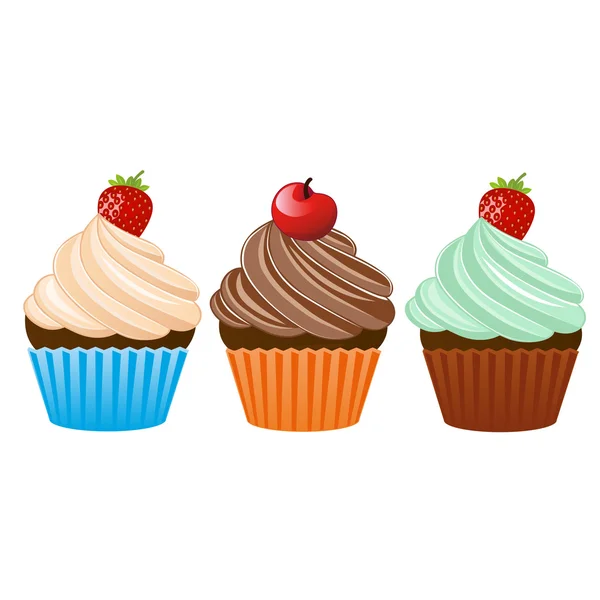 Cupcake — Stockvektor