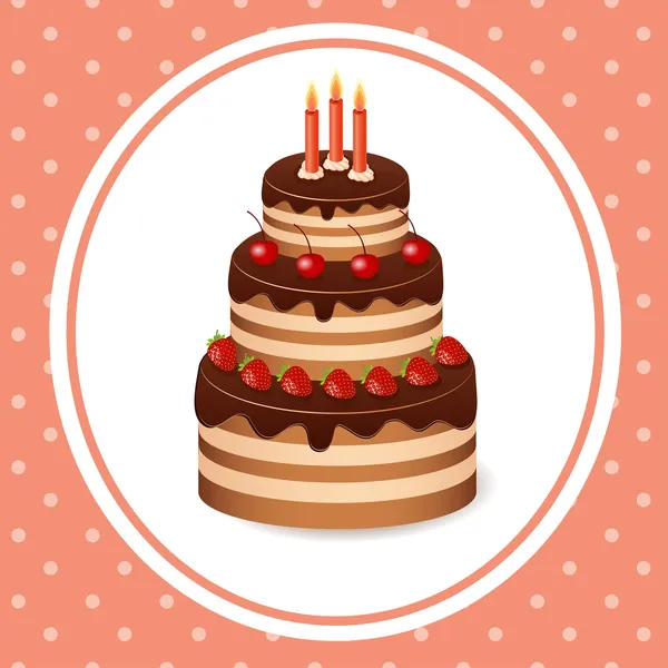 Vecteur de gâteau — Image vectorielle