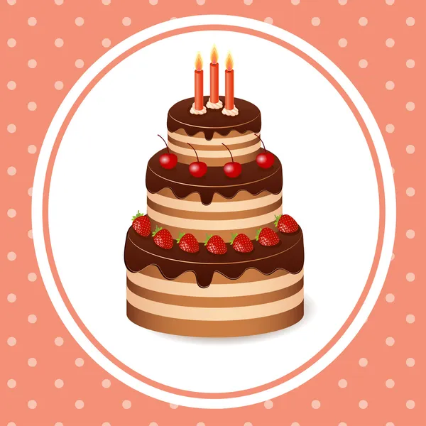 Cake vector — Stock Vector