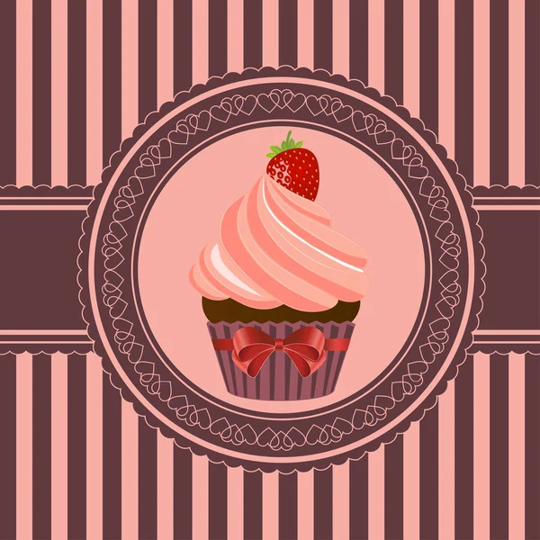 Cupcake — Stockvektor