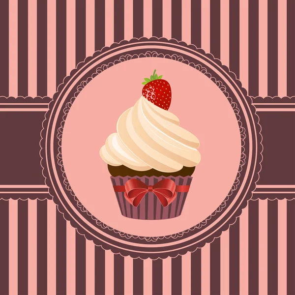 Cupcake — Stockvektor