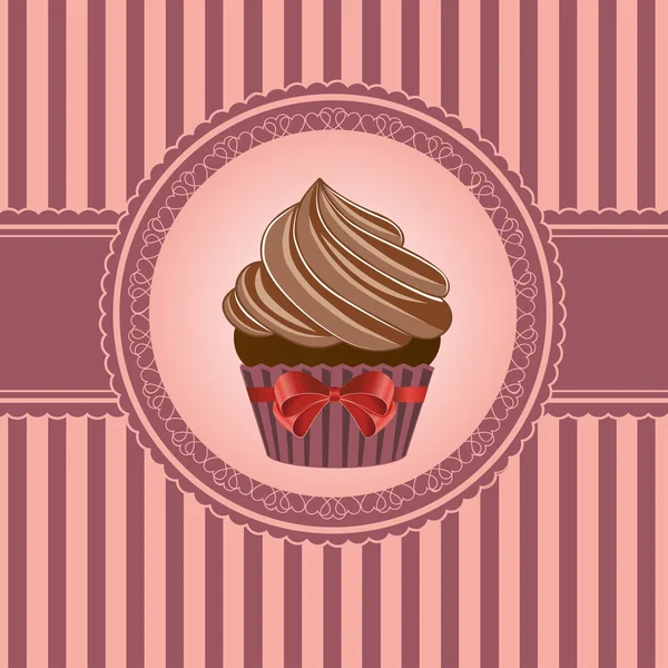 Cupcake - Stok Vektor