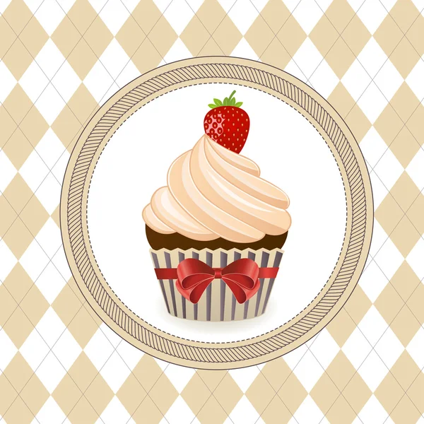 Cupcake — Stockvektor