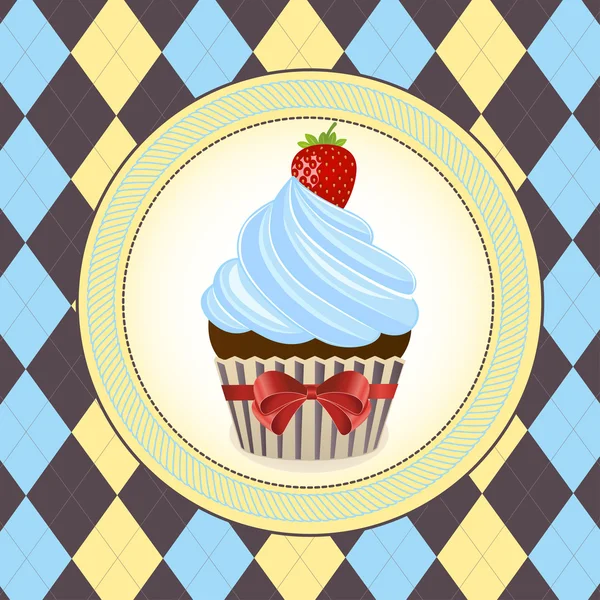Cupcake - Stok Vektor