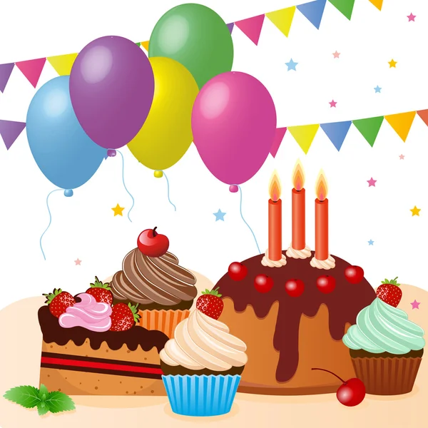 Birthday party — Stock Vector
