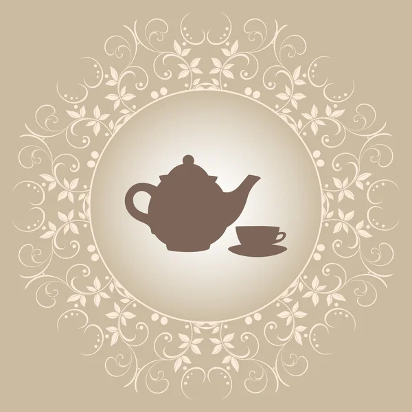 茶时间 — 图库矢量图片