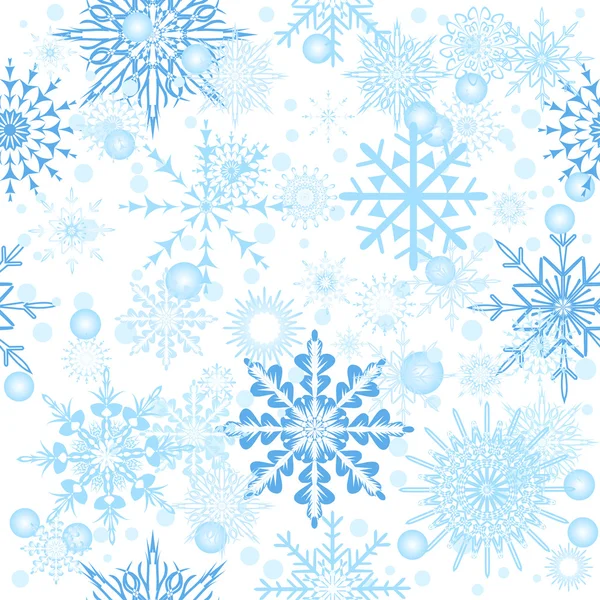 Snowflakes seamless — Stock Vector