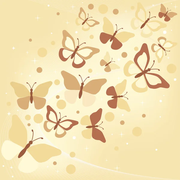 Papillons - illustration, vecteur — Image vectorielle