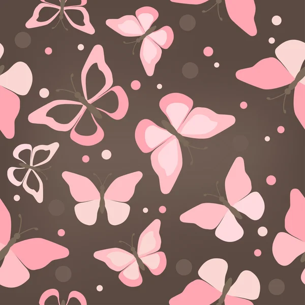 Seamless butterflies — Stock Vector