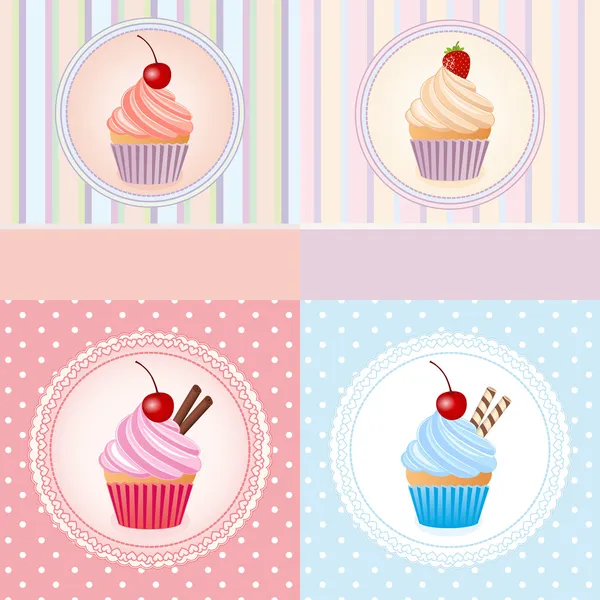 Cupcake — Stockvektor