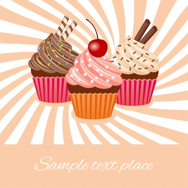 Cupcake — Stock Vector