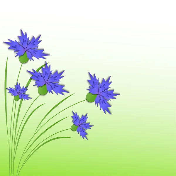 Květinové pozadí - ilustrace, vektor — Stockový vektor