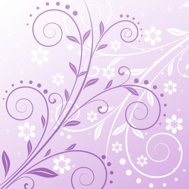 Vector floral arka plan - illüstrasyon
