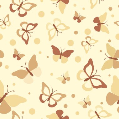 Dikişsiz kelebekler - illüstrasyon, vektör