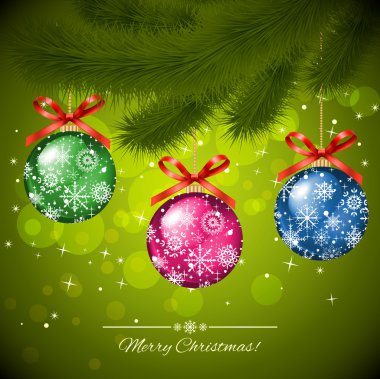 Noel kartı - vektör çizim