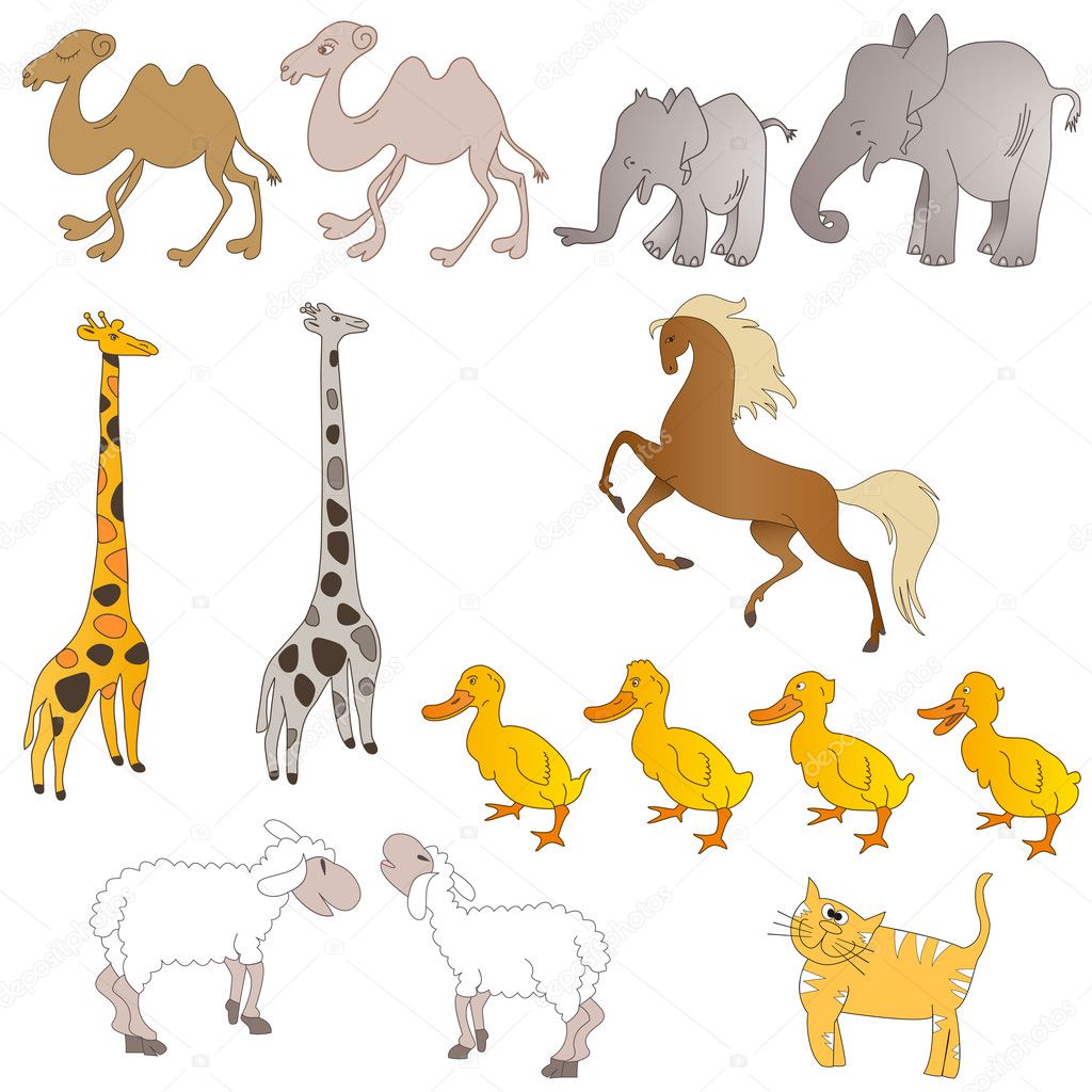 set of animals - vector illustration