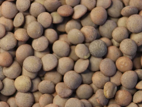 Deliciosas Lentilhas Saudáveis Leguminosas Naturais Necessárias Fundo — Fotografia de Stock