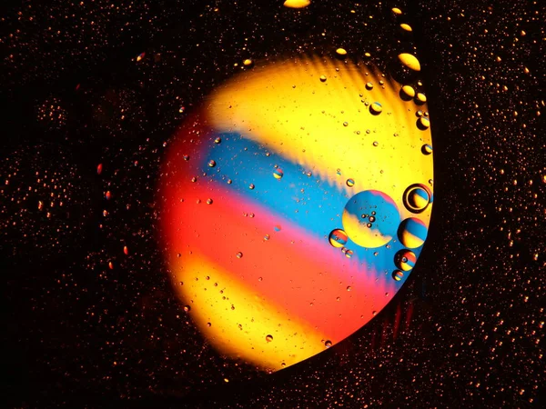 Diferentes Bolhas Abstratas Esferas Coloridas Raros Fluidos Espetaculares — Fotografia de Stock