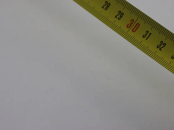Måttband Som Mäter Millimeter Centimeter Noggrannhet Längd — Stockfoto