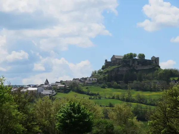 Paysage Village Français Campagne Campagne Beau Rustique Classique — Photo