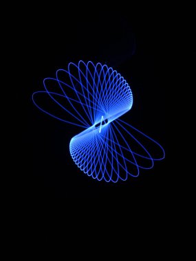 Işık soyut formlar simetrik yuvarlak renkler