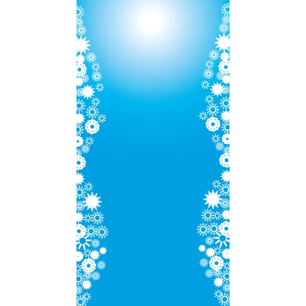 Beautiful snowlakes winter — Stock Vector