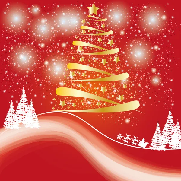 Beatiful christmas car or background Royalty Free Stock Vectors