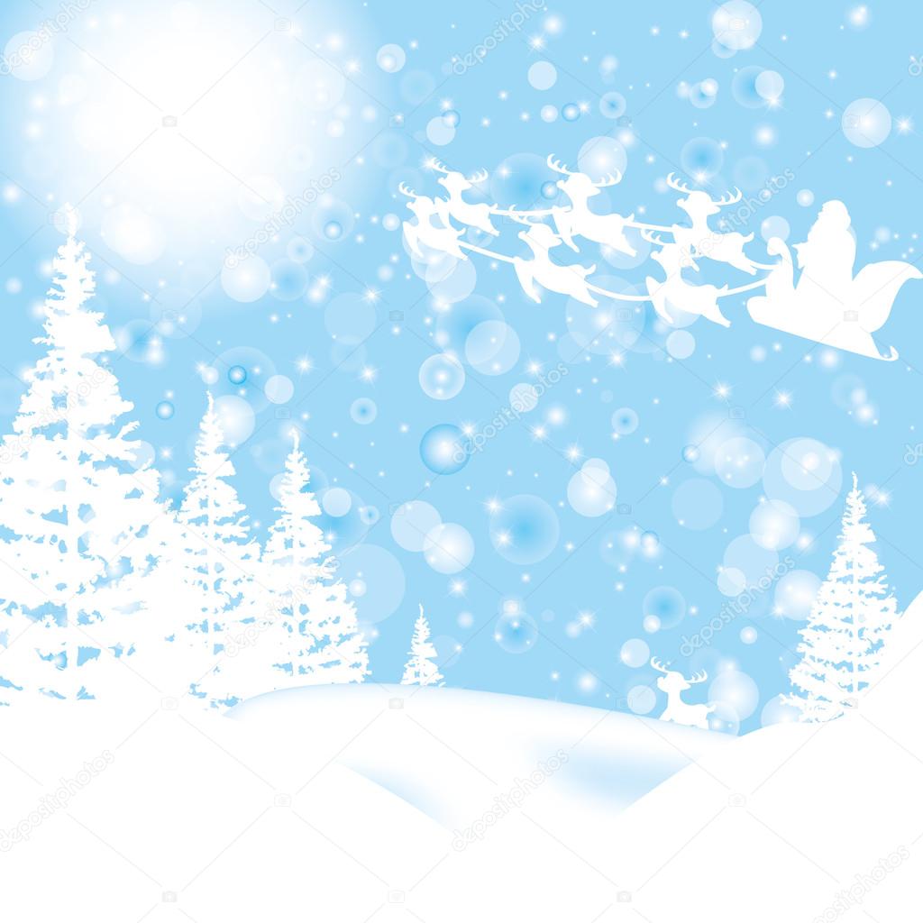 Beautiful christmas wintert card