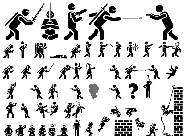 ICON MAN NINJA Vector Graphics